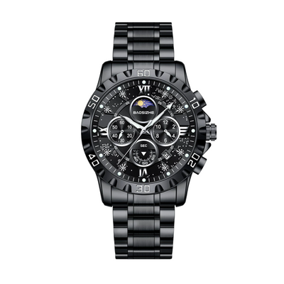 Rex | Opulent Chronograph Watch with Sleek Metal Band | 43.9mm