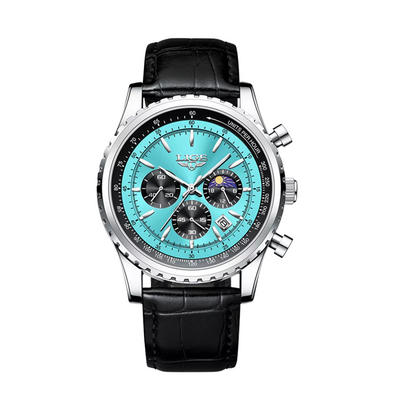 Leo | Elegant Chronograph Moon Phase Watch| 46mm