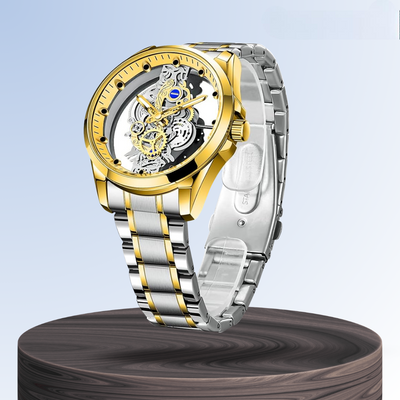 Rio | Hollow Double-sided Dial Skeleton Quartz Watch | 42mm