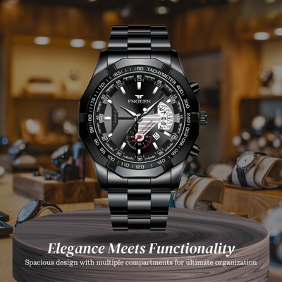 Scott | Men's Large Dial Creative Calendar Wristwatch | 44mm