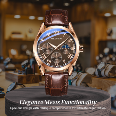 Stephen | Elegant Moon Phase Chronograph | 42mm