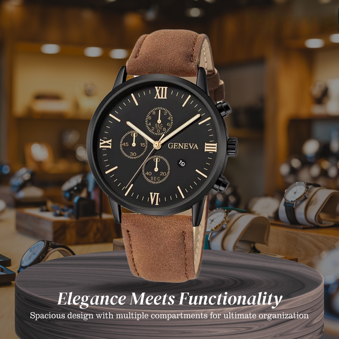 Zachary | Relaxed-Style Quartz Watch with Analog Display | 40.5mm