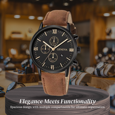 Zachary | Relaxed-Style Quartz Watch with Analog Display | 40.5mm