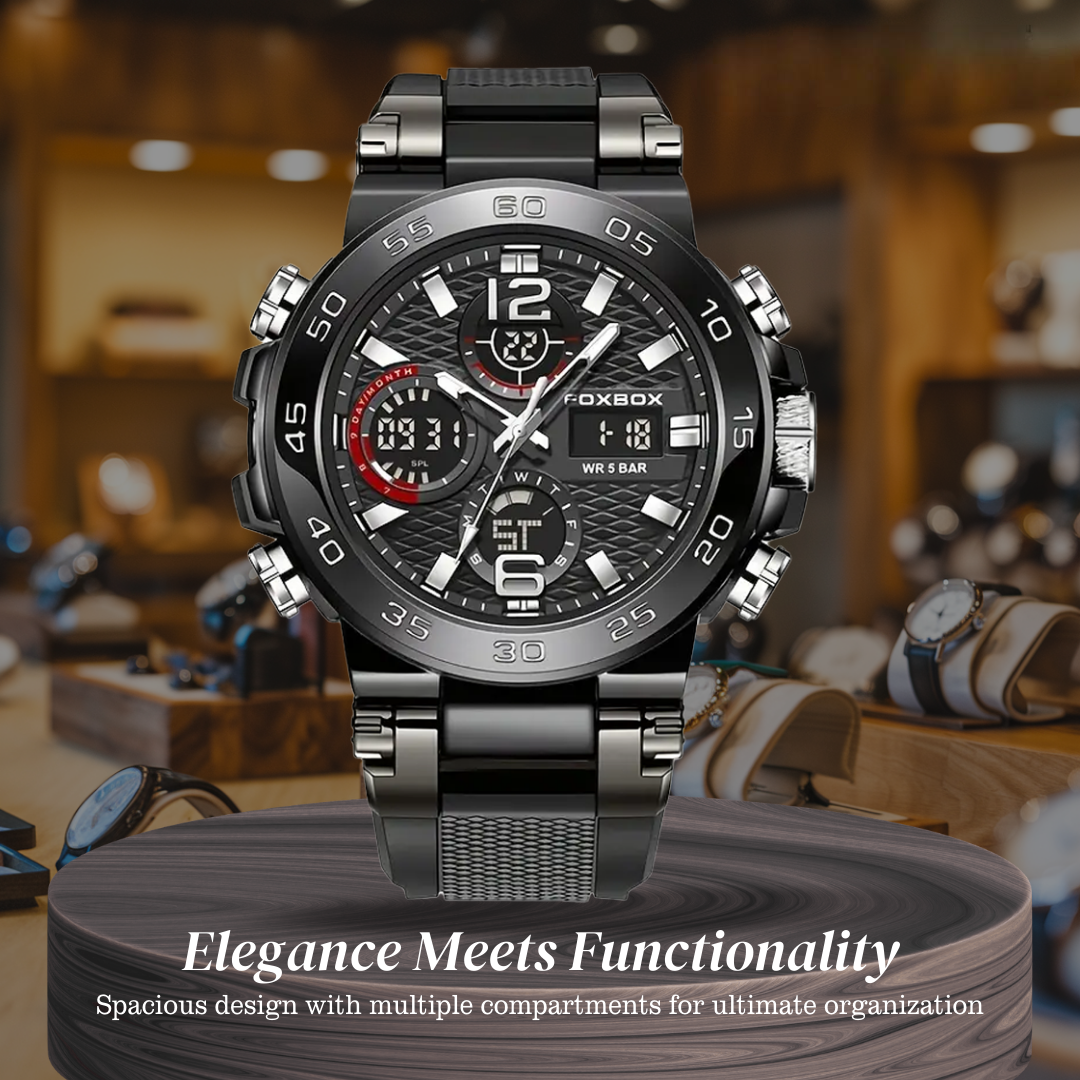 Nate | Men's Dual Display Digital Military Quartzwatch |46mm