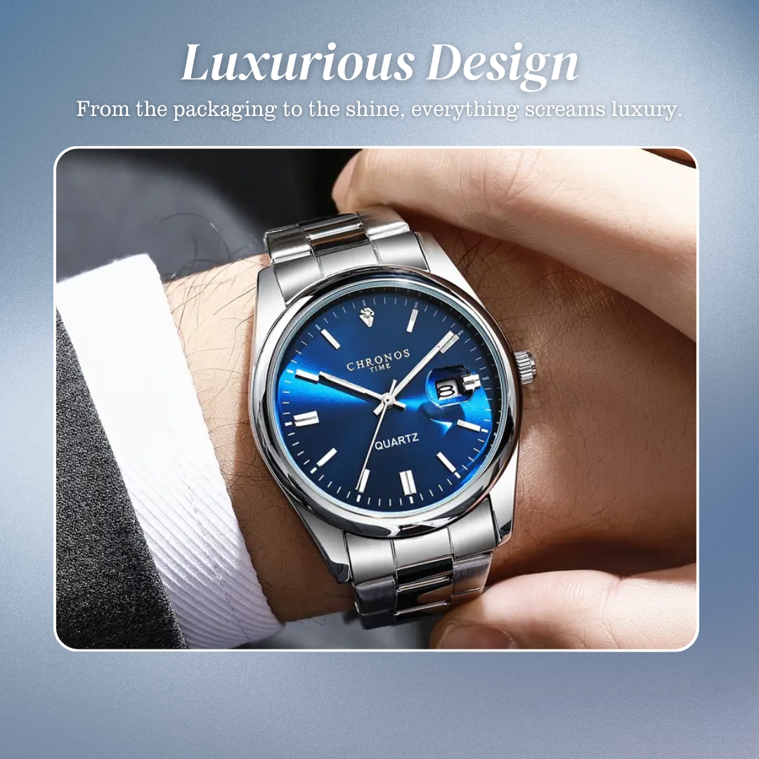 Sebastian | Classic Luminous Business Watch| 41mm