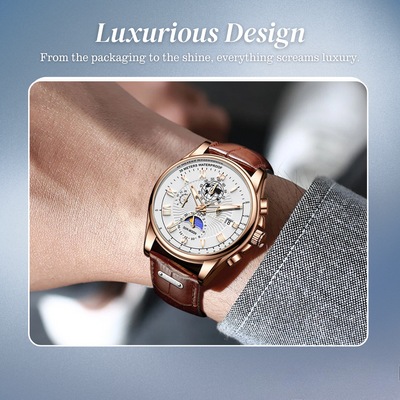 Xavier | Modern Luxury Slim Quartz Timepiece Watch | 40mm