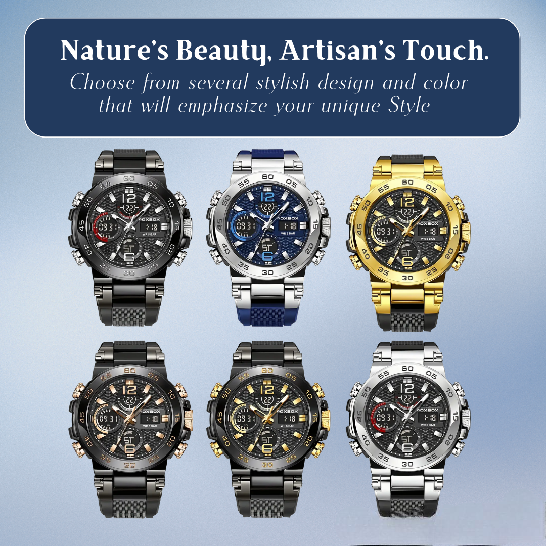 Nate | Men's Dual Display Digital Military Quartzwatch |46mm