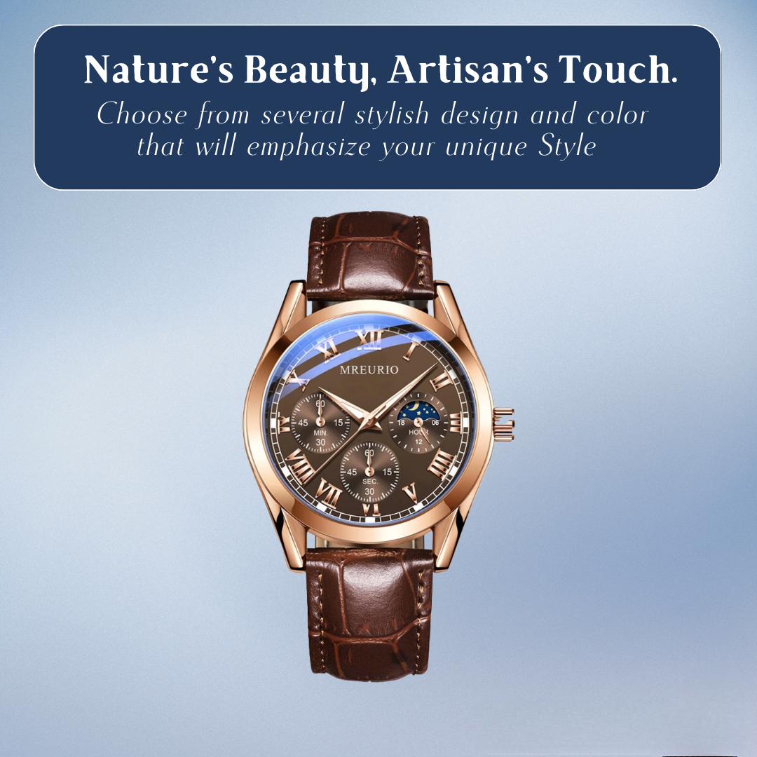 Stephen | Elegant Moon Phase Chronograph | 42mm