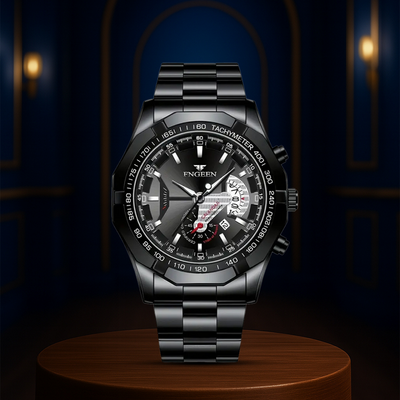 Scott | Men's Large Dial Creative Calendar Wristwatch | 44mm